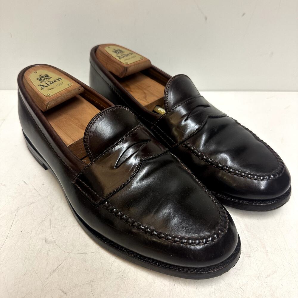 NEW HEELS Alden 986 Leisure Handsewn Loafer Color 8 Shell Cordovan LHS USA 9.5 D